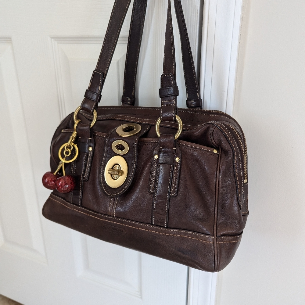 Vintage Coach Brown Handbag